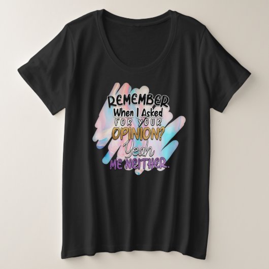 Dames T-shirt in grote maten (Design voorkant)