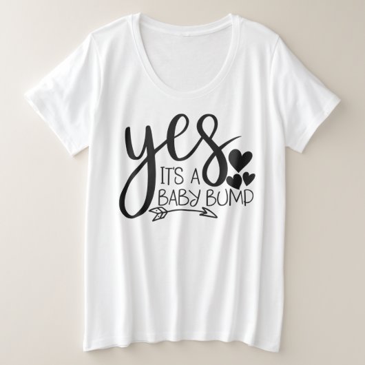 Dames T-shirt in grote maten, basis model (Design voorkant)