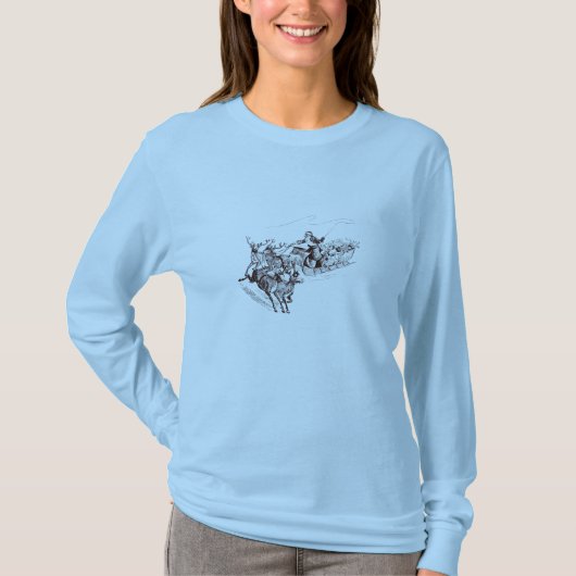 Dames T-Shirt Kerstmis (Voorkant)