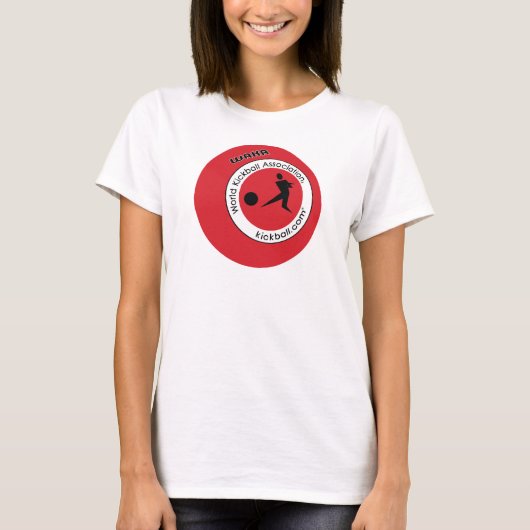 Dames T-shirt - Kickball Logo (Voorkant)