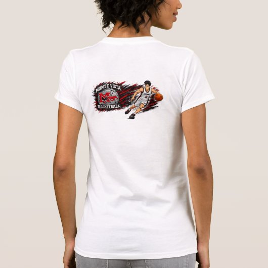 dames T-shirt met aansluitende pasvorm  (Achterkant)
