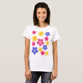 Dames T-shirt met bloemenprint (Voorkant volledig)