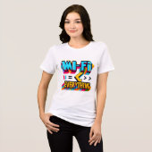 Dames T-shirt met een grappige inscriptie (Voorkant volledig)