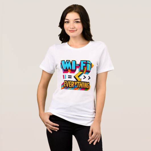 Dames T-shirt met een grappige inscriptie (Voorkant volledig)