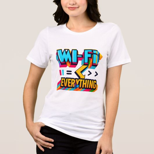 Dames T-shirt met een grappige inscriptie (Voorkant)