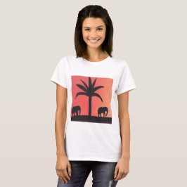 Dames T-shirt met ellephant design