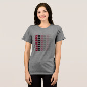 Dames T-shirt met geometrisch patroon - Gradiënt (Voorkant volledig)