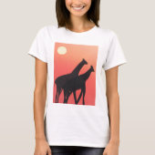 Dames T-shirt met Giraffe design (Voorkant)
