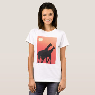 Dames T-shirt met Giraffe design