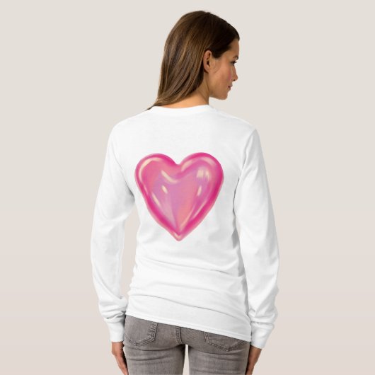 Dames t-shirt met lange mouwen (Achterkant volledig)