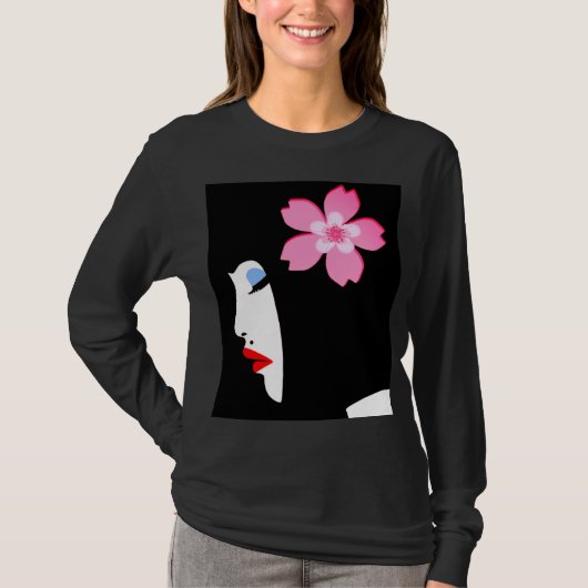 Dames T-shirt met lange mouwen (Voorkant)