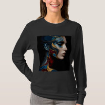 Dames T-shirt met lange mouwen Artwork 1