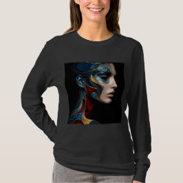 Dames T-shirt met lange mouwen Artwork 1