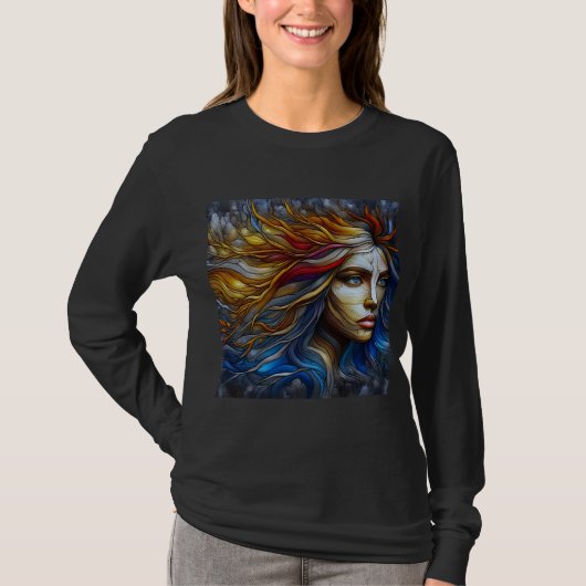 Dames T-shirt met lange mouwen Artwork 19 (Voorkant)