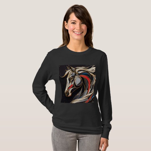 Dames T-shirt met lange mouwen Artwork 33 (Voorkant volledig)