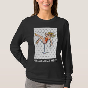 Dames T-shirt met lange mouwen - Olivia in Martini