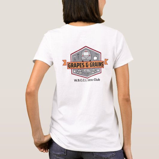 Dames T-shirt met Logo (Achterkant)
