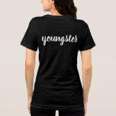 dames t-shirt met roos ontwerp. (Achterkant)