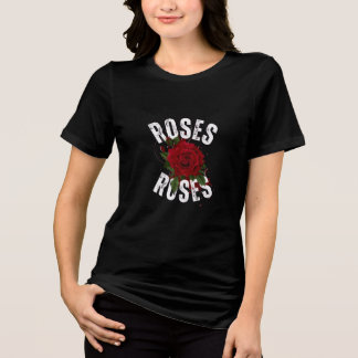dames t-shirt met roos ontwerp.