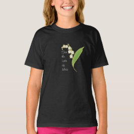 Dames T-shirt met V-hals: Lily of the Valley