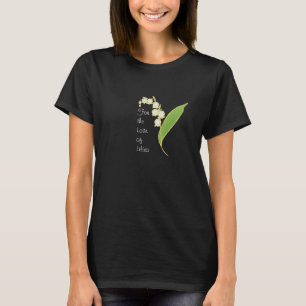 Dames T-shirt met V-hals: Lily of the Valley
