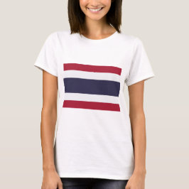 Dames T-shirt met vlag van Thailand