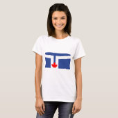 Dames T-shirt met vlag van Toronto, Canada (Voorkant volledig)