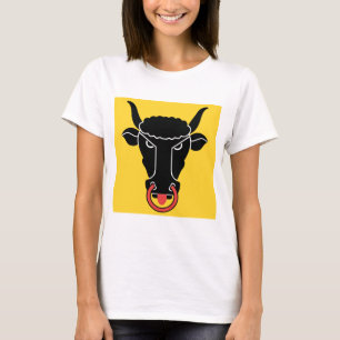 Dames T-shirt met vlag van Uri-kanton, Zwitserland