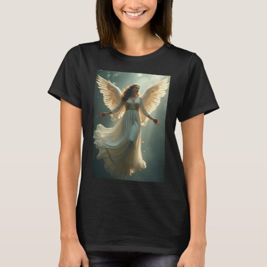 Dames T-shirt mooie engel (Voorkant)