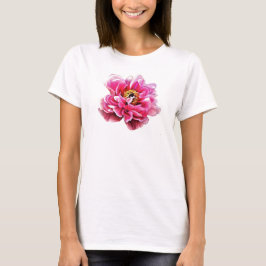 Dames T-shirt Pink Peony