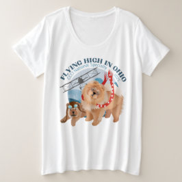 DAMES T-SHIRT - PLUS MAAT MET LOGO