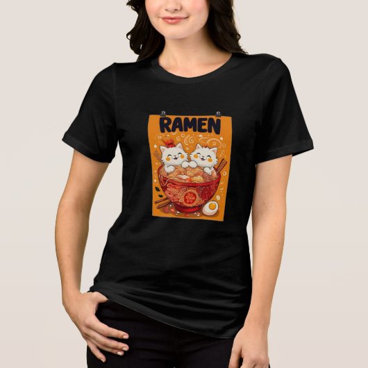 Dames T-shirt Ramen (Voorkant)
