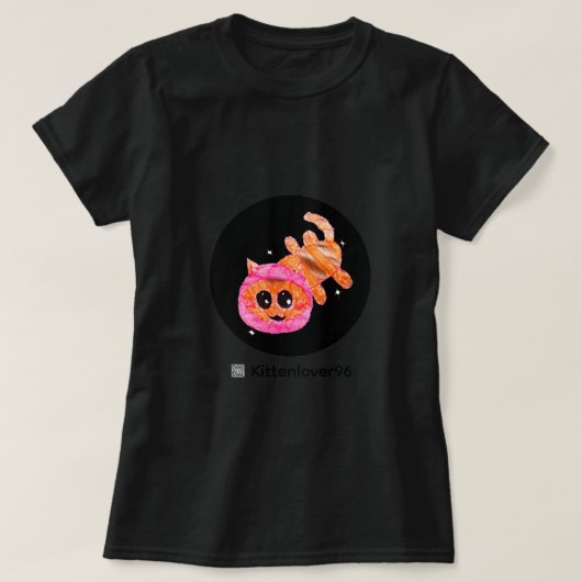 Dames T-shirt - Space Cat (Design voorkant)