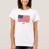 Dames T-Shirt USA (Voorkant)