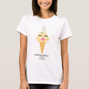 dames t-shirt Vanessa Vanilla Creamy Dreamies