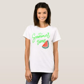 dames t-shirt Zomer Tijd (Voorkant volledig)
