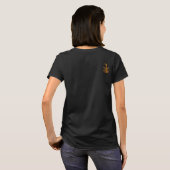 Dames t-shirt (zwart) (Achterkant volledig)