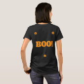 Dames t-shirt (zwart) (Achterkant volledig)