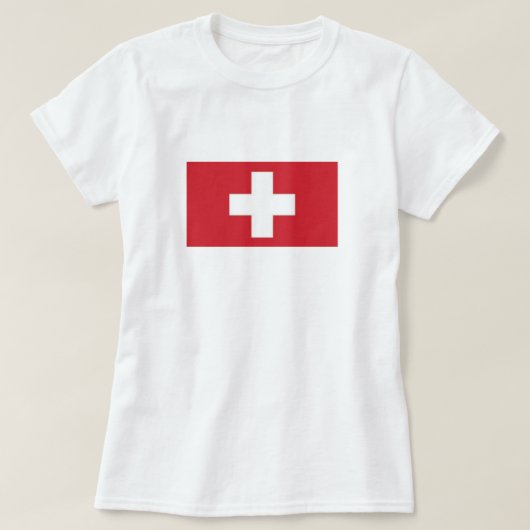 Dames T-Shirt Zwitserland (Design voorkant)
