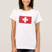 Dames T-Shirt Zwitserland (Voorkant)