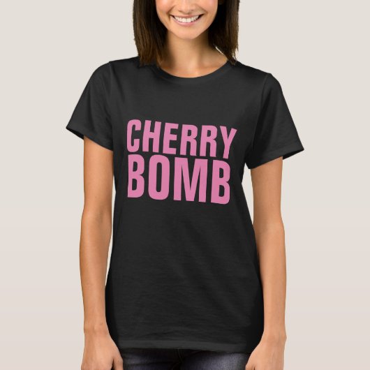 dames T-Shirts CHERRY BOMB (Voorkant)