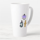 Dames T-shirts, heren overhemden Latte mok (Rechterhoek)