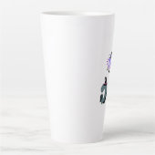 Dames T-shirts, heren overhemden Latte mok (Voorkant)