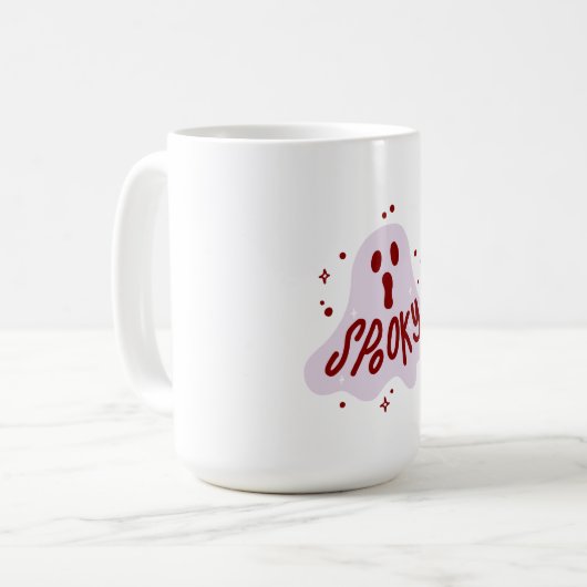 Dames T-shirts, Mannen Shirten, Mom Ghost T-shirts Koffiemok (Voorkant links)