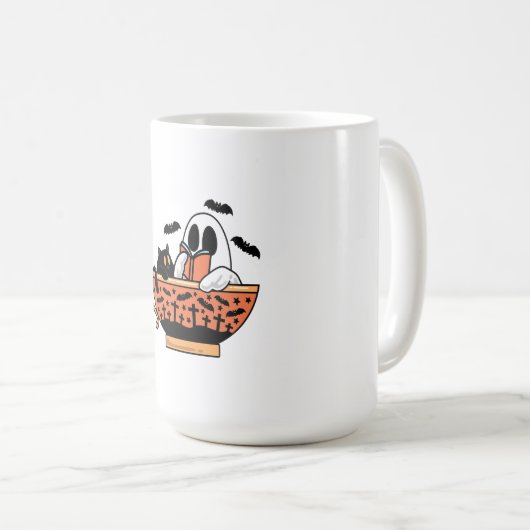 Dames T-shirts, Mannen Shirten, Mom Ghost T-shirts Koffiemok (Voorkant rechts)