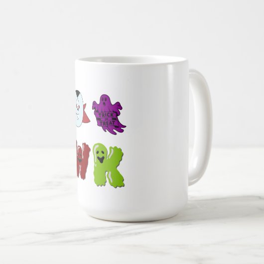 Dames T-shirts, Mannen Shirten, Mom Ghost T-shirts Koffiemok (Voorkant rechts)