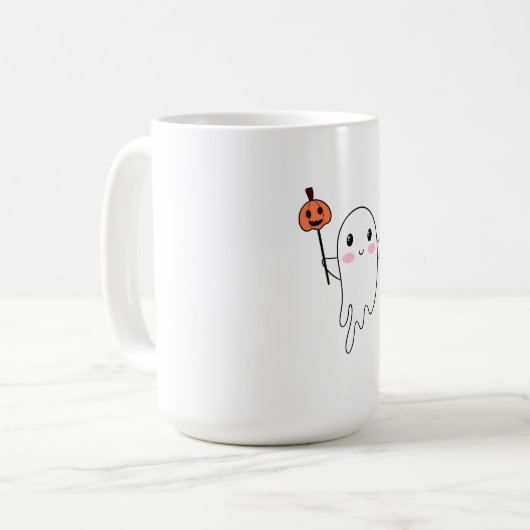 Dames T-shirts, Mannen Shirten, Mom Ghost T-shirts Koffiemok (Voorkant links)