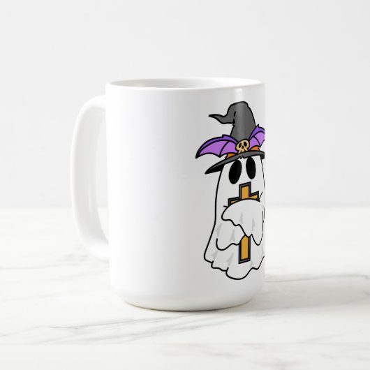 Dames T-shirts, Mannen Shirten, Mom Ghost T-shirts Koffiemok (Voorkant links)