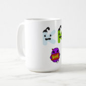 Dames T-shirts, Mannen Shirten, Mom Ghost T-shirts Koffiemok (Voorkant links)