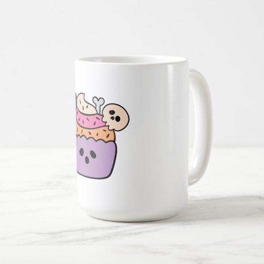 Dames T-shirts, Mannen Shirten, Mom Ghost T-shirts Koffiemok (Voorkant rechts)